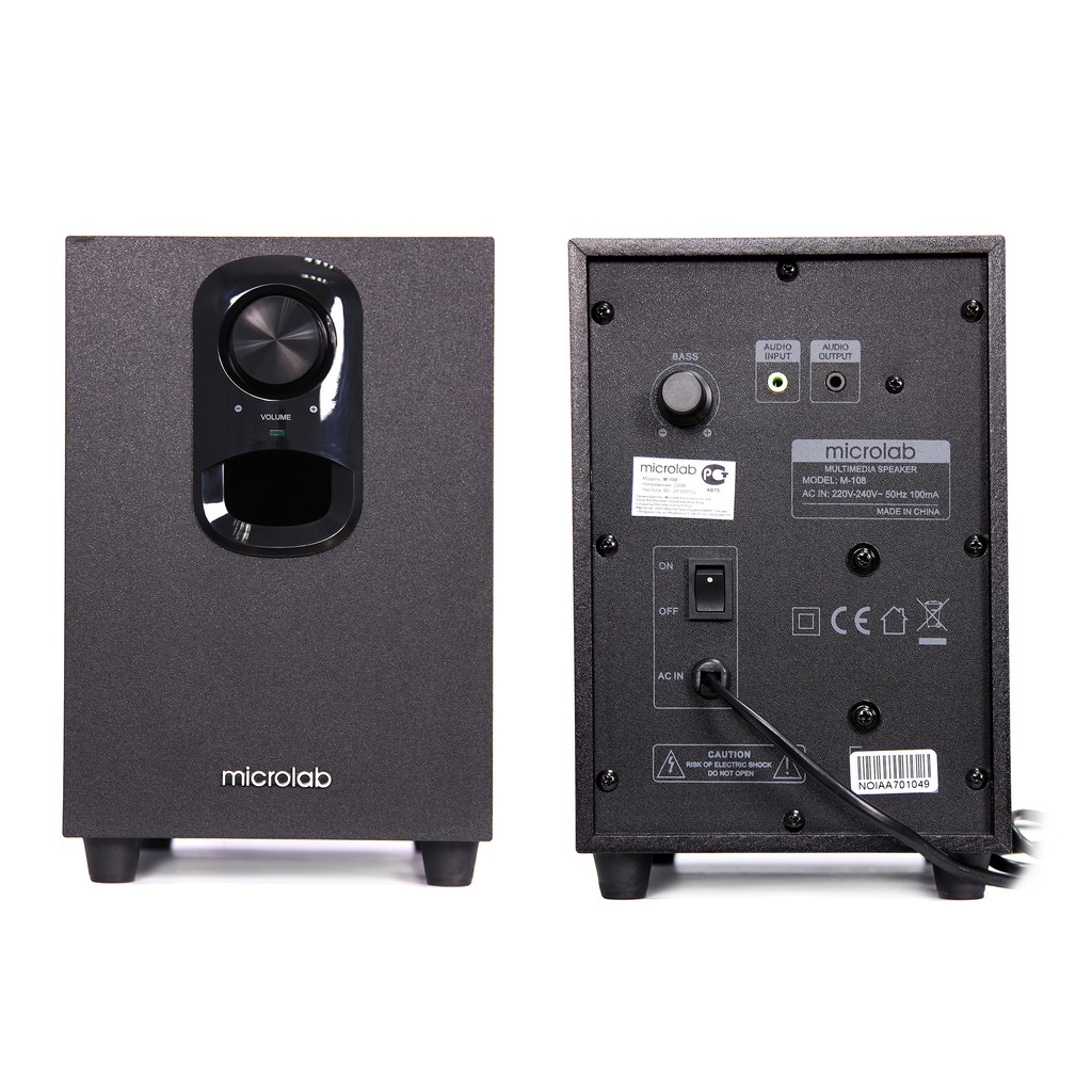 LOA 2.1 MICROLAB M108BT,loa máy tính vi tính Microlab M108BT - 2.1, Bluetooth.