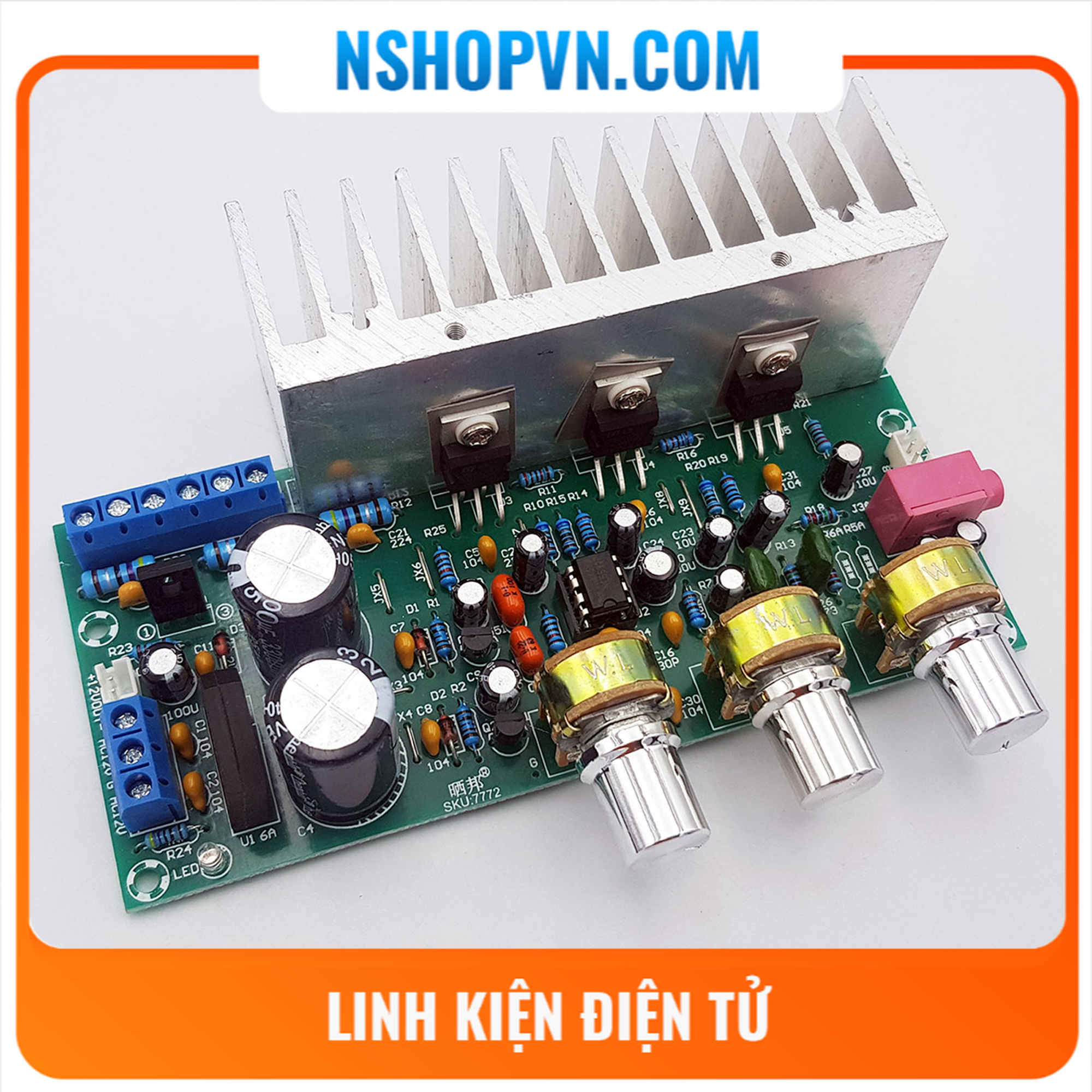 Mạch khuếch đại âm thanh công suất cao TDA2050 + TDA2030