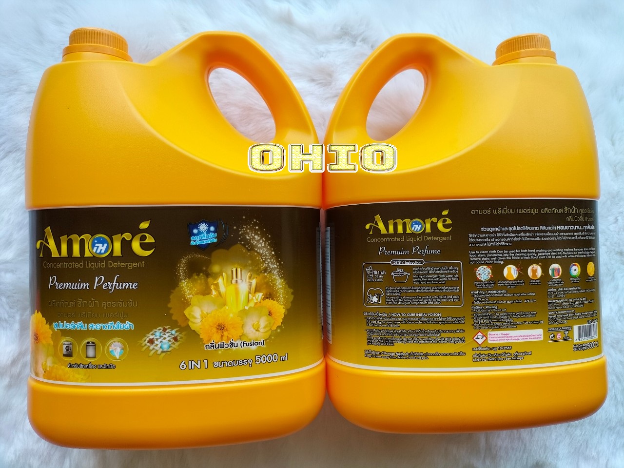 Nước giặt xã 6 in 1 Amore Thái lan