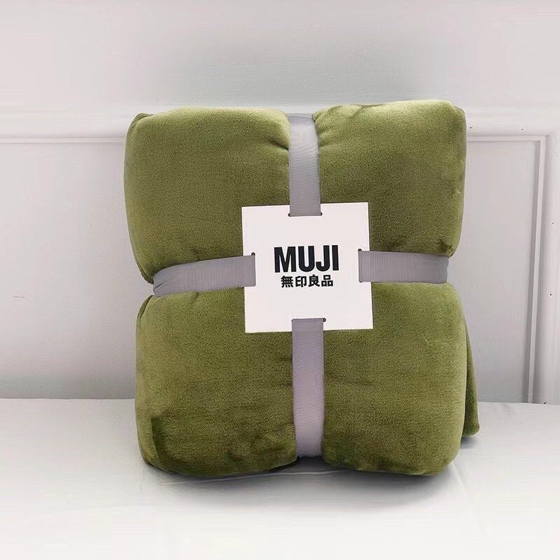 Chăn đắp spa Muji lông thỏ siêu mềm mịn, ấm kt 1,1mx2m
