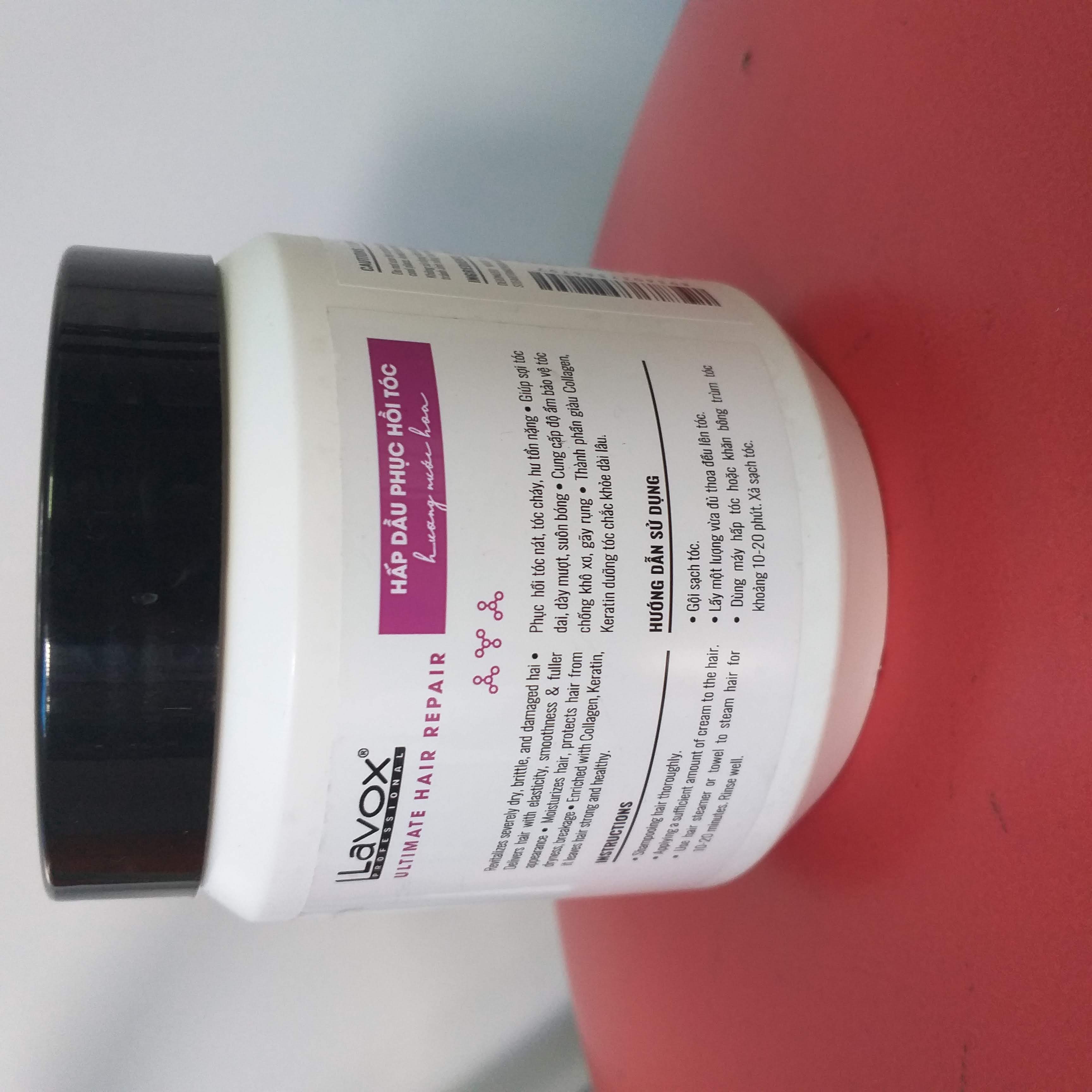 HẤP DẦU PHỤC HỒI TÓC – COLLAGEN, KERATIN LAVOX 500ML