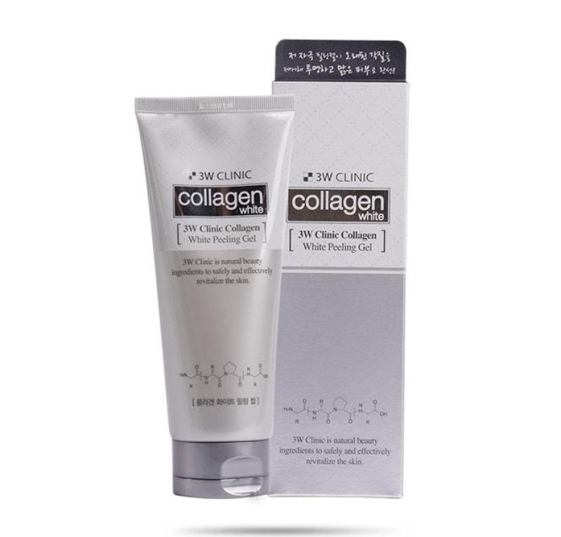 Tẩy Tế Bào Chết Trắng Da Tinh Chất Collagen 3W Clinic Collagen White Peeling Gel 180ml