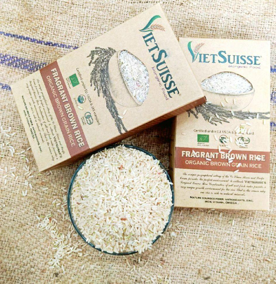 Gạo lứt hữu cơ Vietsuisse - 1kg