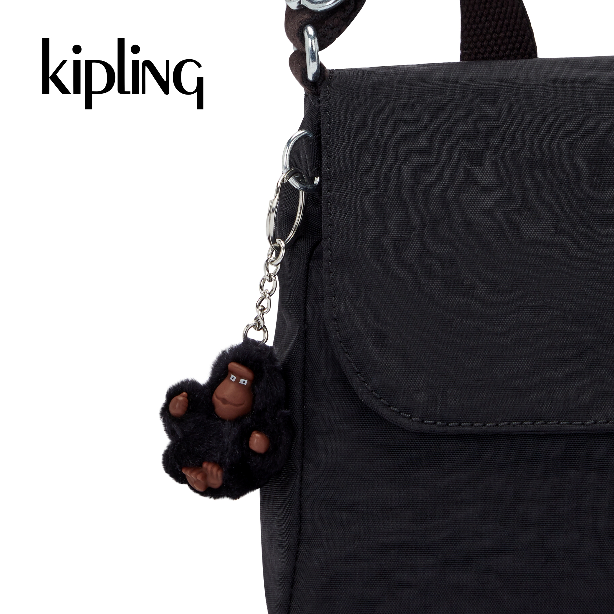 Kipling Túi Đeo Chéo Melillo - Black Tonal/ Perri Blue - HUKI2105