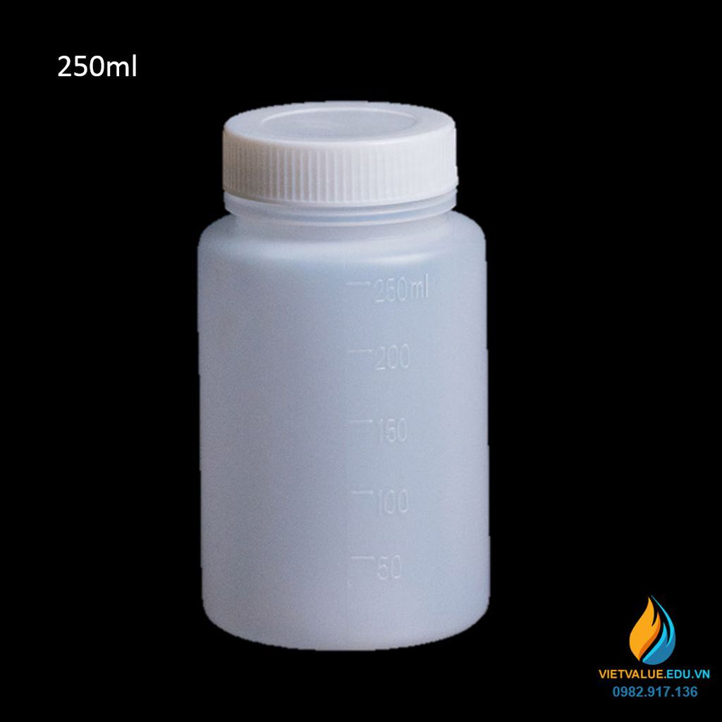 Chai nhựa HDPE 100ml chịu hóa chất - CHDPE100ml