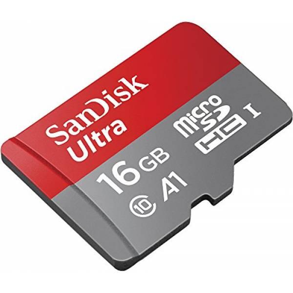 Thẻ nhớ MicroSDHC SanDisk Ultra A1 16GB Class 10 U1 100MB/s (Đỏ) - Nhất Tín Computer