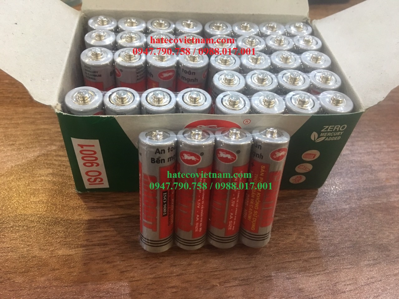 Vỉ pin tiểu - Vỉ pin con thỏ 4 viên