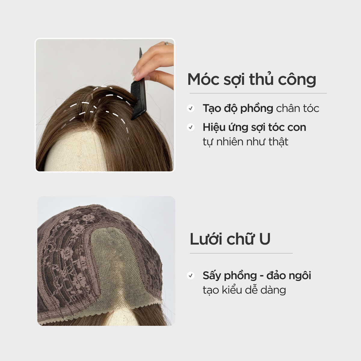 Tóc Siêu Da Đầu CAPELLI Emily Premium Wig
