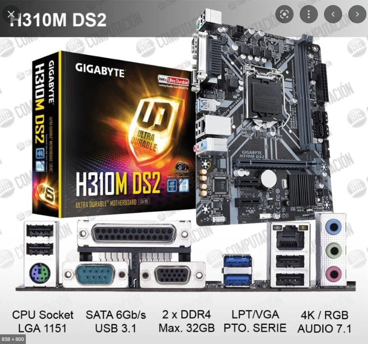 Main Giga H310M-DS2  - bảo hành 3 năm