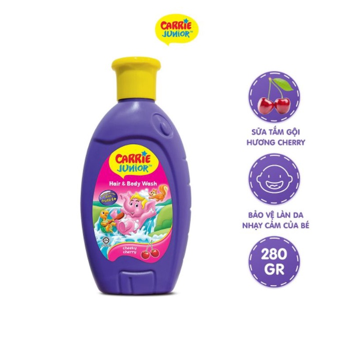 Tắm gội cho bé Carrie Junior 280g
