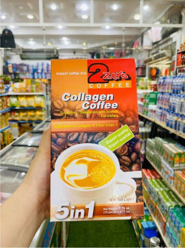 Cà phê sữa hòa tan Collagen 2 zero isomalt