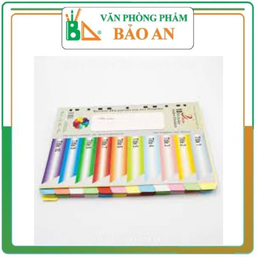 Chia File Giấy 10 Màu Hoàng Mai ( 5 Bộ /1 Tập /1Túi )