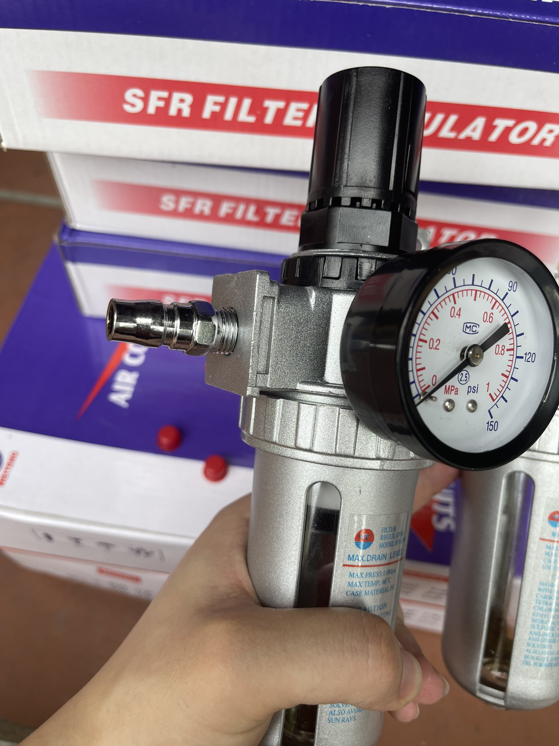 Bộ Lọc Nước Đôi Dùng Cho Máy Nén Khí
