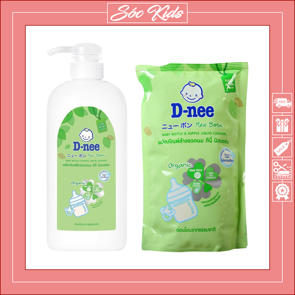 Nước Rửa Bình Sữa Dnee Thái Lan Vệ Sinh Dụng Cụ An Toàn Cho Bé