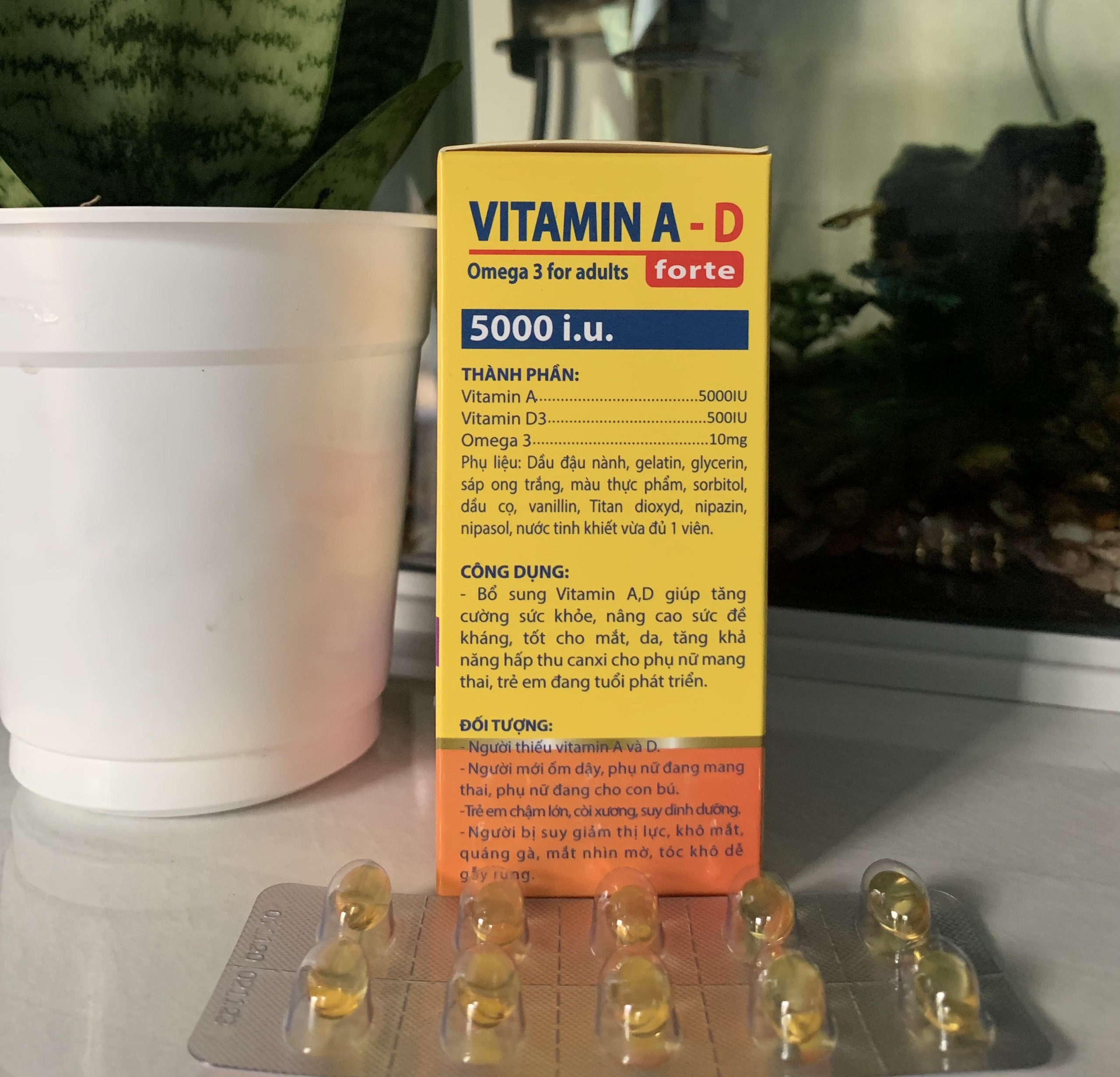 Vitamin A D đẹp da, sáng da, mờ thâm, chống lão hoá
