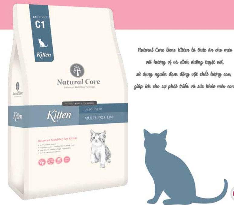 5kg Thức ăn mèo con Natural Core kitten