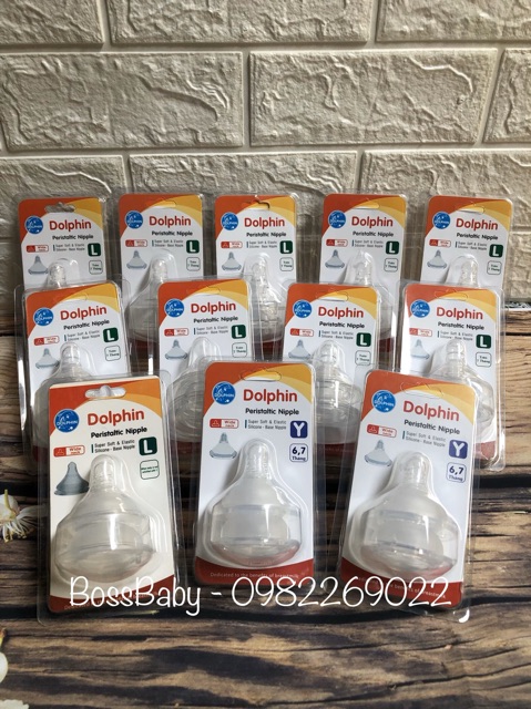 Núm Ty Siêu Mềm Cổ Rộng Dolphin