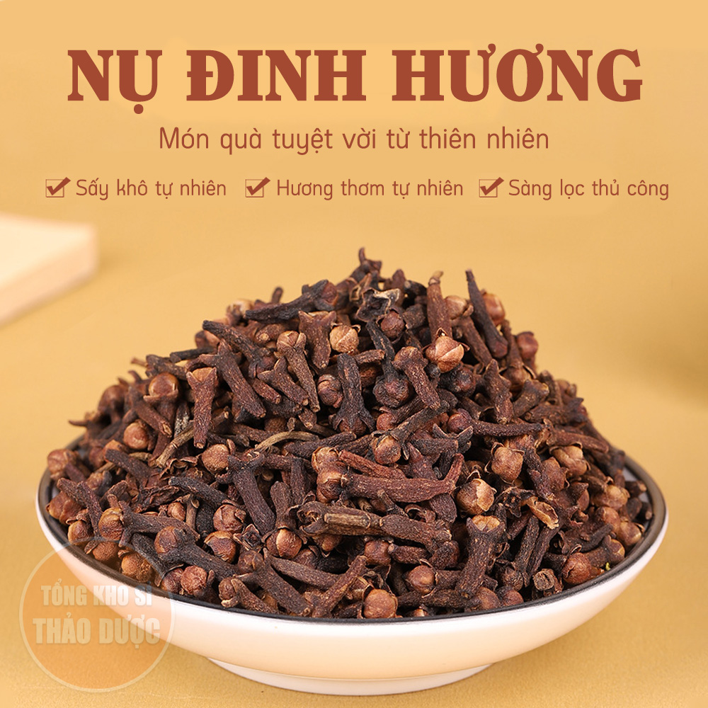 Nụ đinh hương 100g, đinh hương khô, nụ to, thơm, gia vị nấu phở, lẩu, mai quế lộ, xông nhà