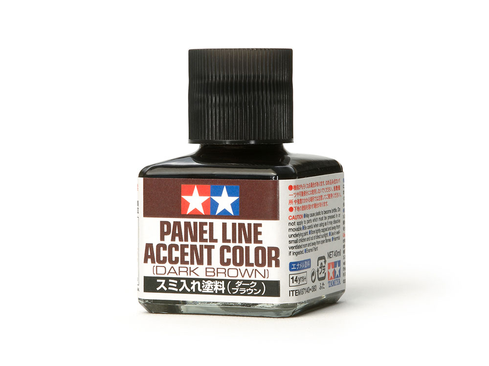 [TAMIYA] 87140 Dung dịch kẻ lằn chìm PANEL LINE ACCENT COLOR (DARK BROWN）