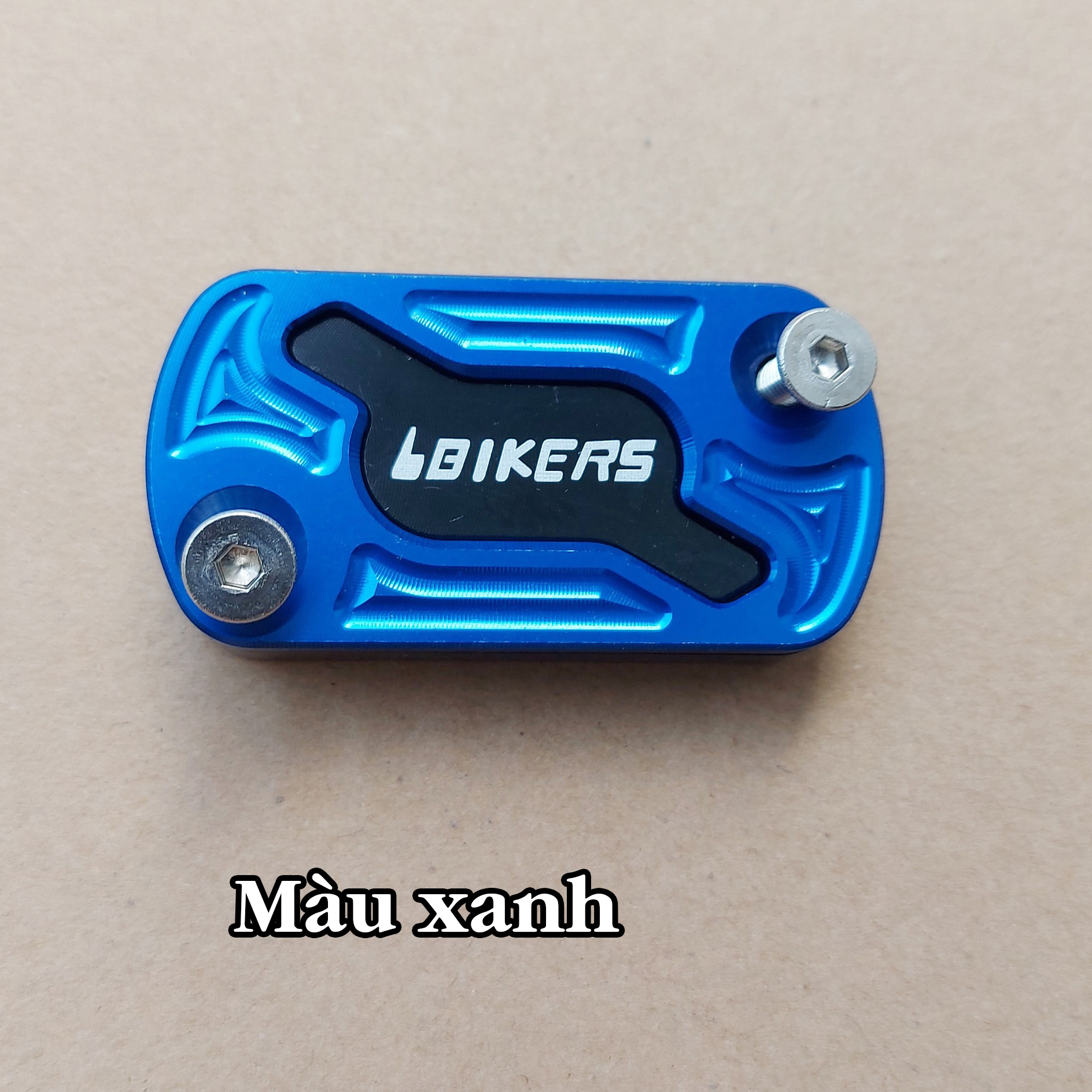 Nắp đậy bình dầu thắng đĩa xe máy 2 lỗ xéo