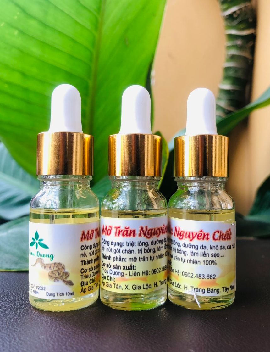 Mỡ trăn nguyên chất Triêu Dương - 10ml