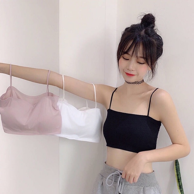 Áo Bra Quây  Su Trơn 2 Dây 8881