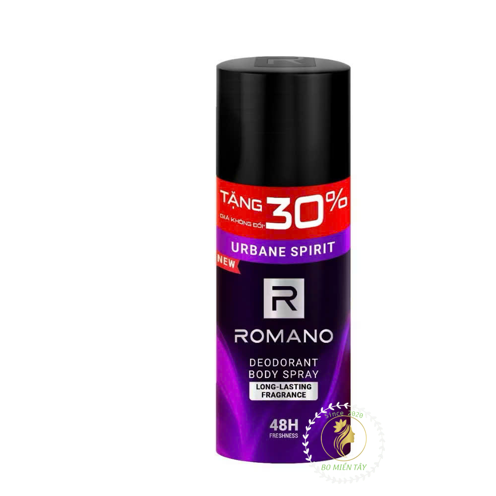 (Tặng 30%) Xịt Khử Mùi Nam Romano 195ml – Classic, Force, Attitude, Gentleman