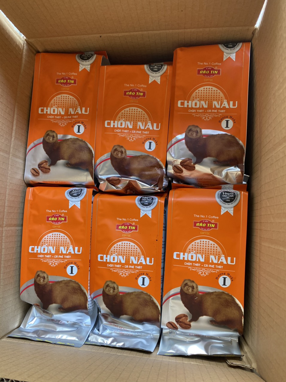 (gói 500g) Cà phê CHỒN NÂU BẢO TÍN