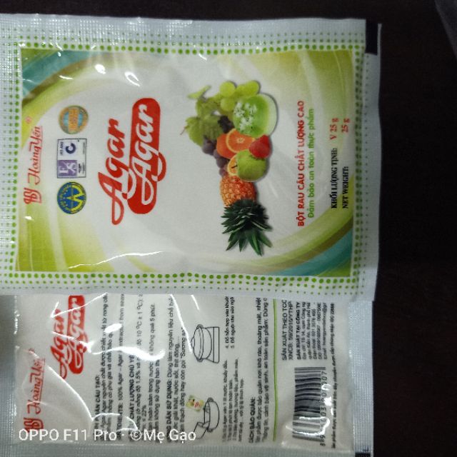 Thạch Giòn Agar Hoàng Yến