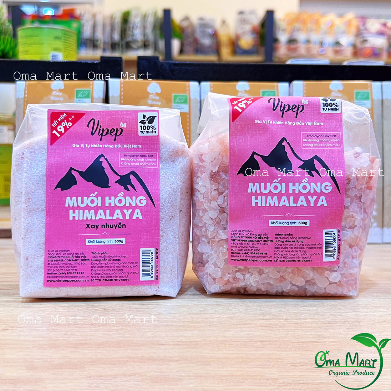 Muối hồng Himalaya Vipep ( dạng túi )