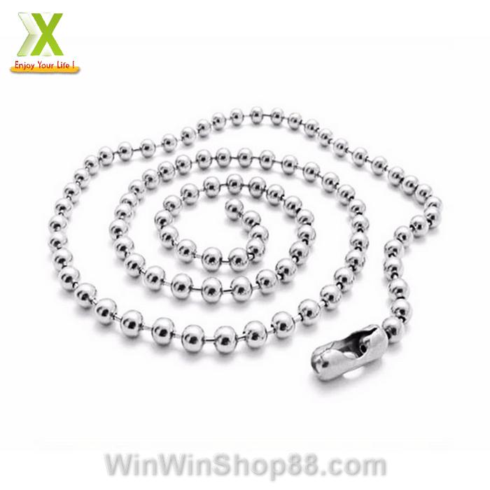 Combo 5 sợi dây chuyền bi DC15 (màu bạc)