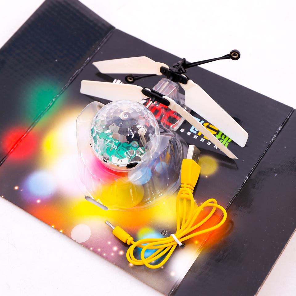 Quả cầu bay cảm ứng phát sáng Bx Electronics trong suốt làm từ nhựa ABS an toàn khi sử dụng, có kèm cáp sạc USB