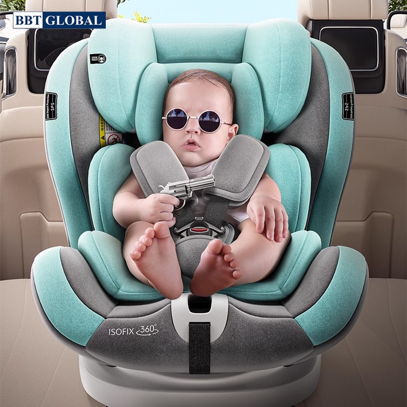 Ghế ngồi ô tô cho bé BBT GLOBAL xoay 360 độ, an toàn cho trẻ sơ sinh GX303