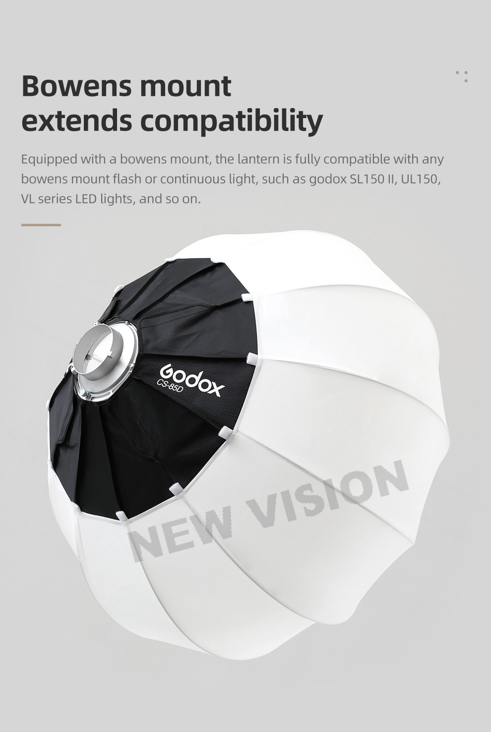 Softbox Cầu 65cm Godox - Softbox Godox Cầu 65cm - CS 65D