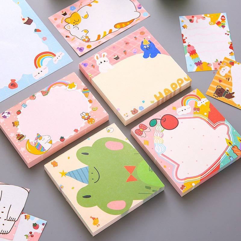 Giấy Note cute in nhiều hình dễ thương - Giấy note giá rẻ