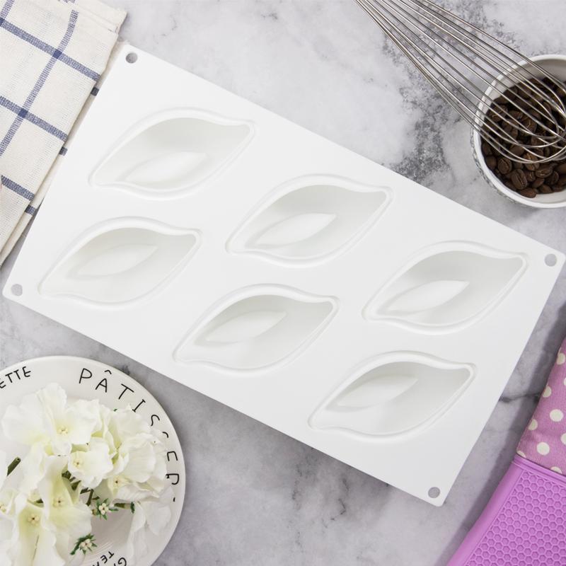 6 THẬM CHÍ Hình Cánh Hoa Kiểu Pháp Điểm Tâm Bánh Mousse Silicone Bộ Tạo Khuôn Hình Kiểu Pháp West Point Bánh Mousse Bánh Nướng Bộ Tạo Khuôn Hình