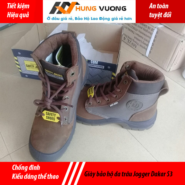 Giày bảo hộ thời trang Safety Jogger Dakar da trâu