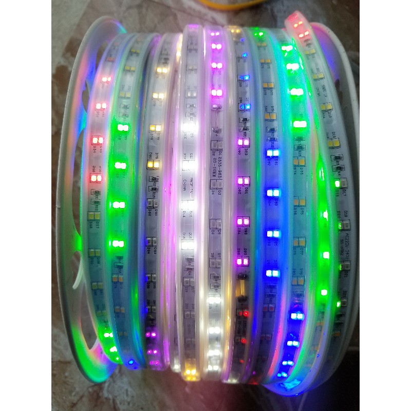 Dây led nháy đuổi đôi 2835 2 hàng led Siêu Đẹp ( gái bán theo m )