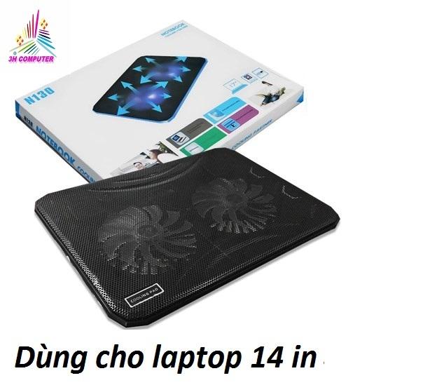 (HCM) Quạt tản nhiệt Laptop đế tản nhiệt kèm quạt làm mát laptop có đèn N130