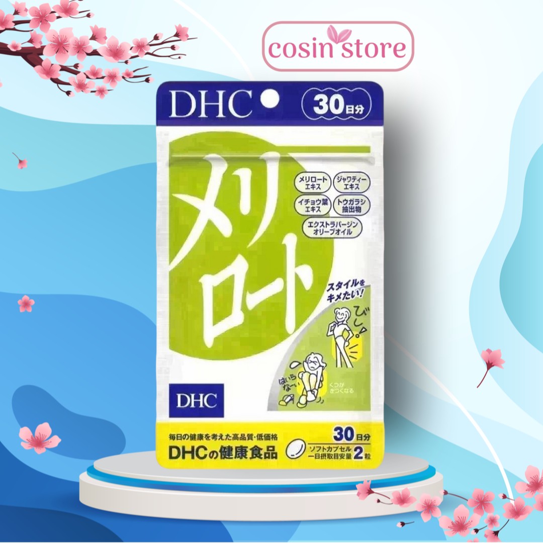 Viên uống DHC Melilot hỗ trợ giảm sưng phù nề chân 60 viên 30 ngày dùng của Nhật - giảm phù nề chân thon đùi - Cosin Store