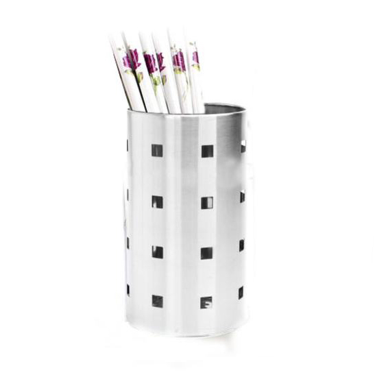 [HCM]Ống Đựng Đũa Muỗng Inox Dạng Tròn Thoát Nước Nhanh Tiện Dụng