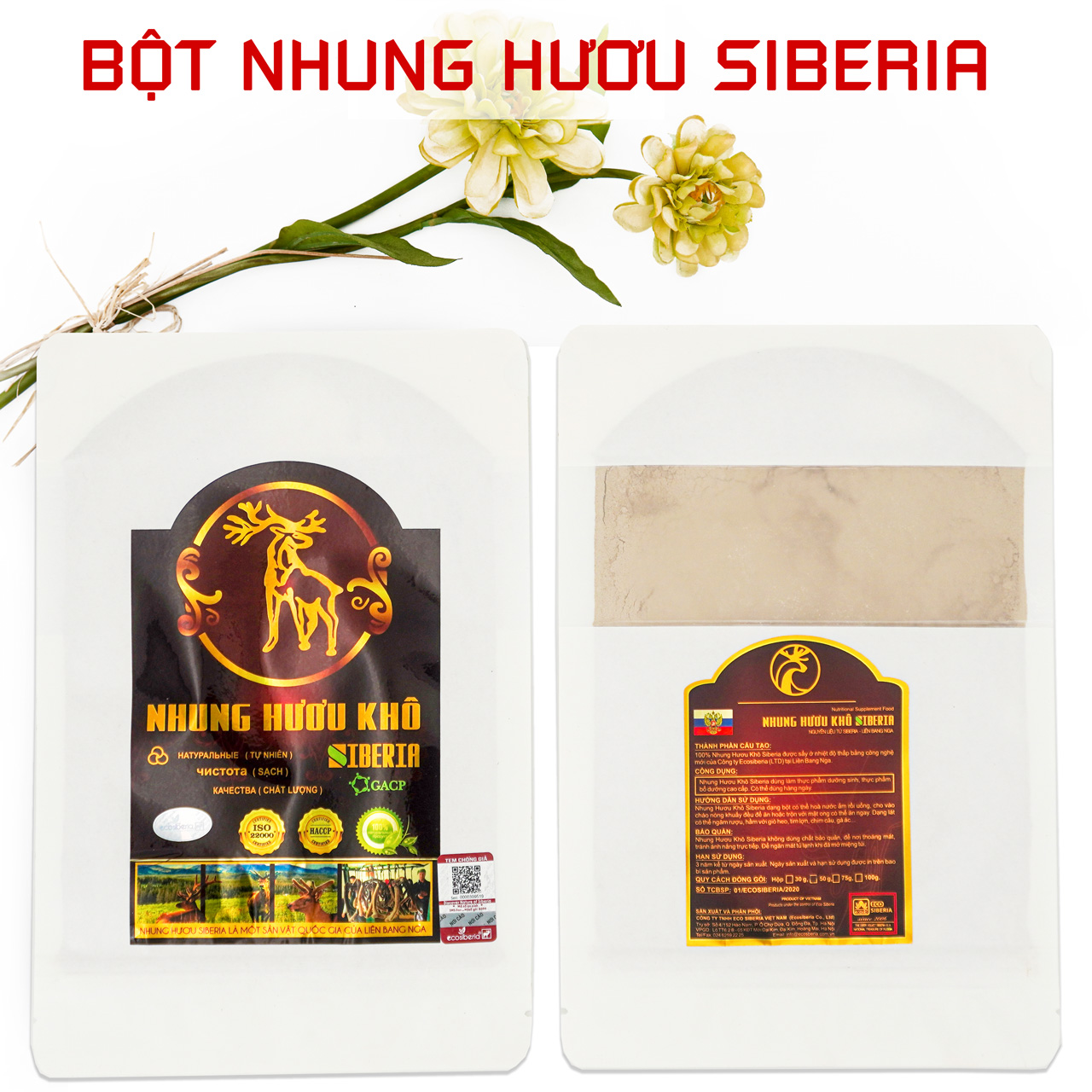 Nhung hươu khô cao cấp Siberia