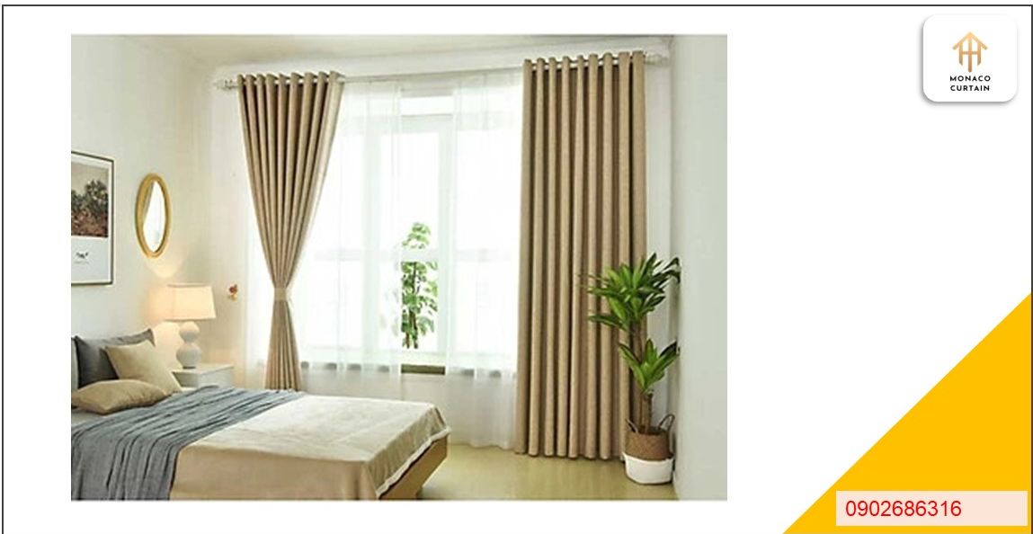 Màn rèm cửa chính cửa sổ cản nắng, trang trí nhà