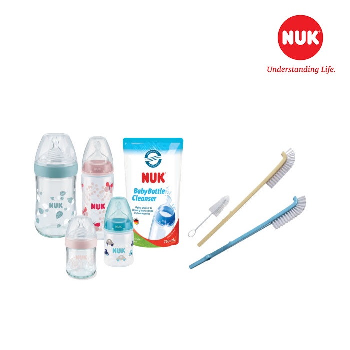 Nuk Deluxe Milk Bottle Brush Set