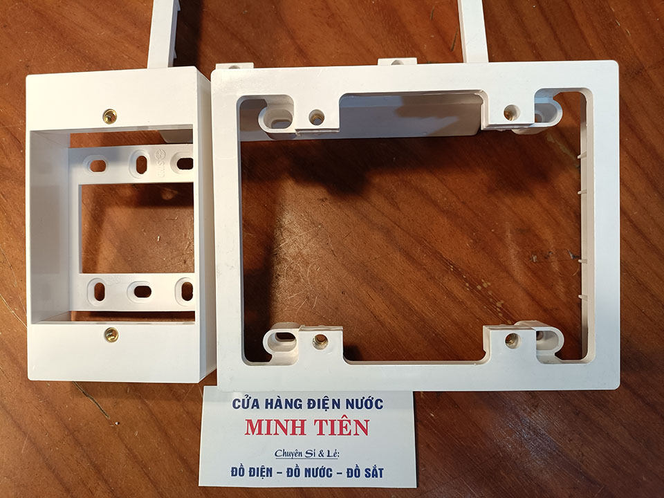 Hộp Đế nổi Đơn NN101, đế nổi đôi NN102 Nanoco (Panasonic), nổi đơn thấp SINO CK157, nổi đơn - đôi MPE AK2237N