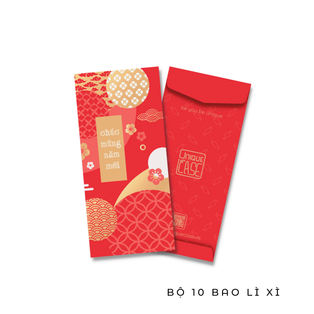 [Quà tặng không bán] Bộ 6 bao lì xì Unique Case 2023