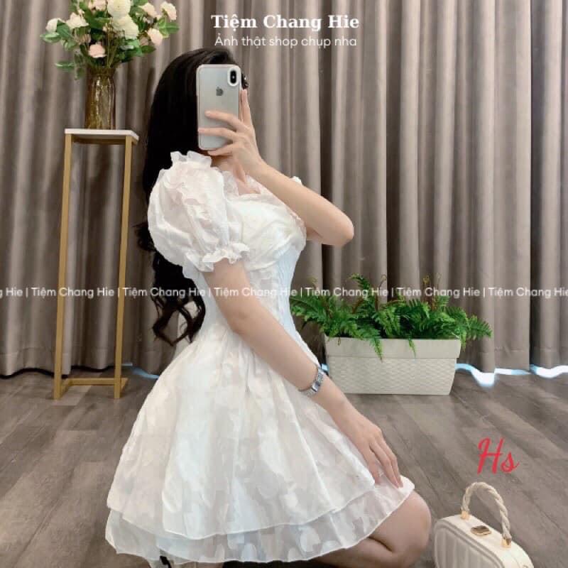 ❤❤❤Váy hoa công chúa nơ ngực
