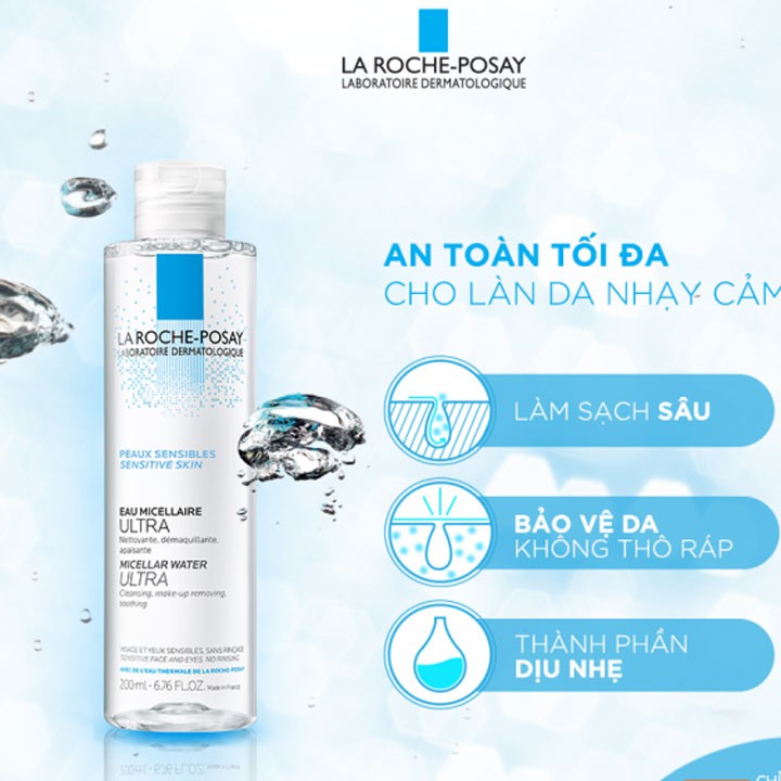 NƯỚC TẨY TRANG LÀM SẠCH SÂU CHO DA NHẠY CẢM 400ml