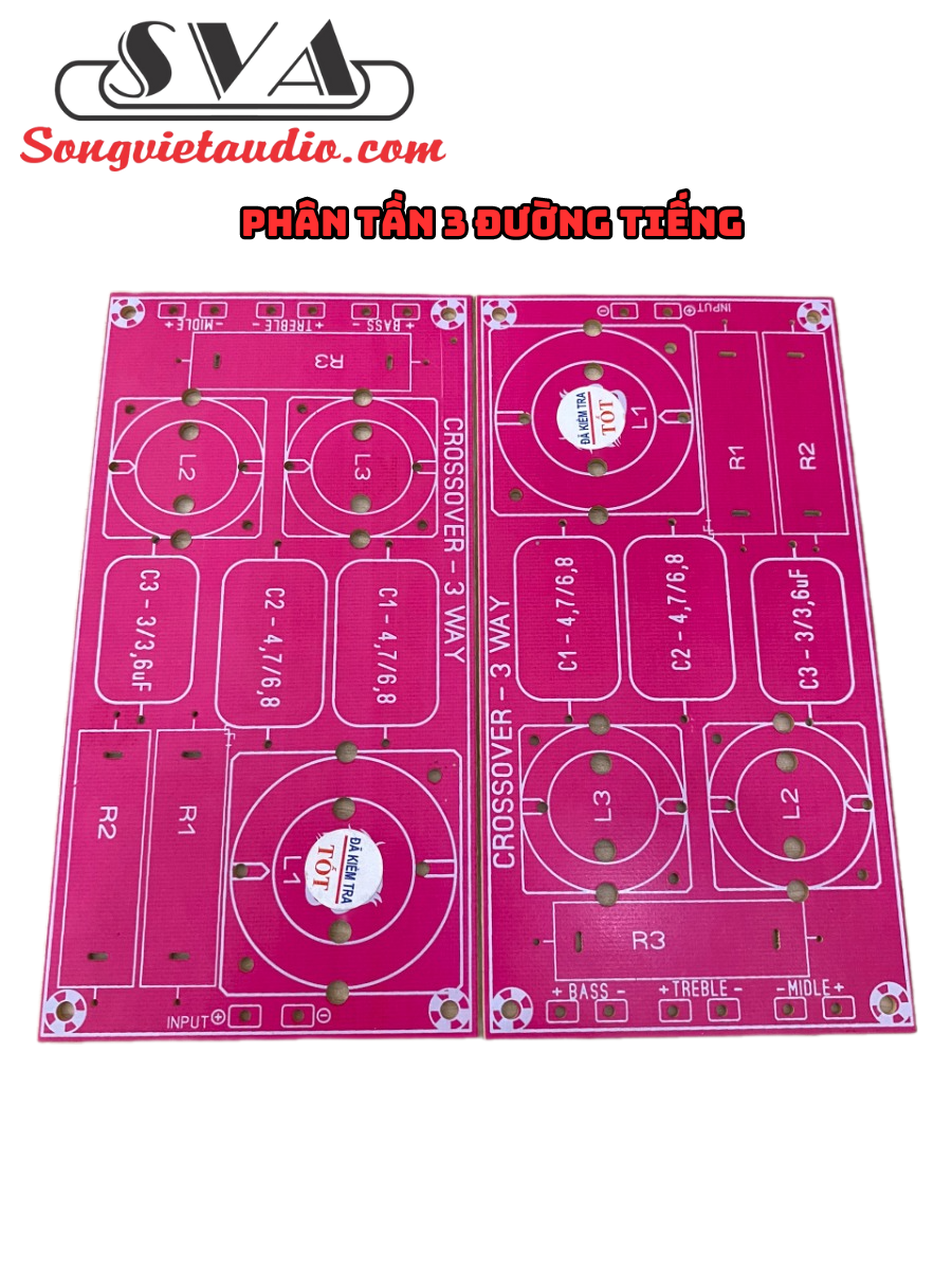 MẠCH PCB PHÂN TẦN 2 ĐƯỜNG TIẾNG VÀ 3 ĐƯỜNG TIẾNG - CẶP