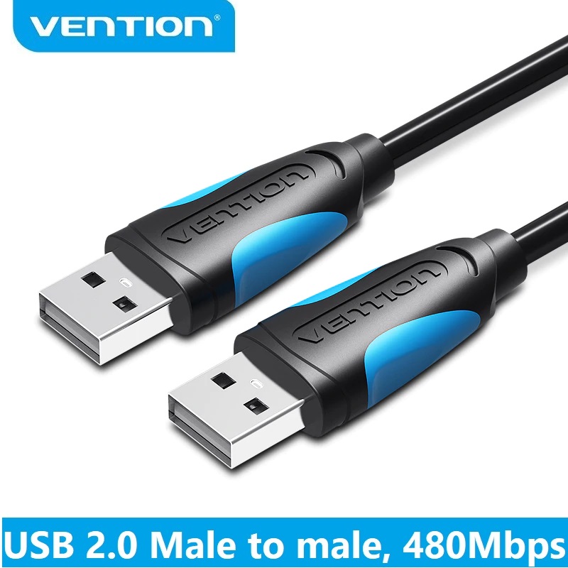 Dây cáp USB 2.0 2 đầu đực Vention dài 1m đến 5m VAS-A06